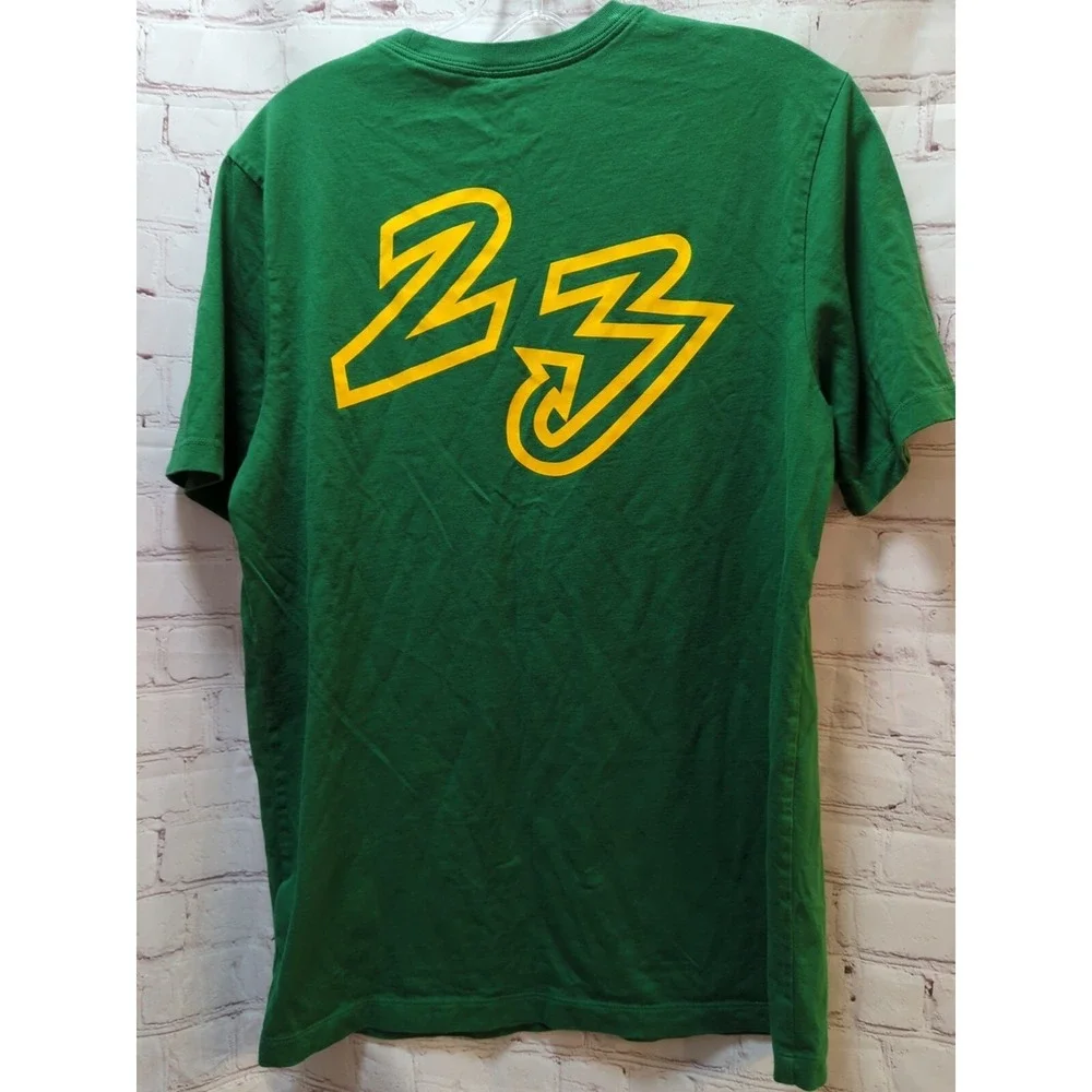 Air Jordan‎ Men's t-shirt M Medium Green Yellow 23 on back
